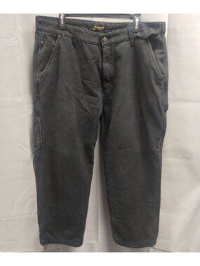 Stanley Mens Black Pants Jeans Straight Leg 38 30 SKU 3177